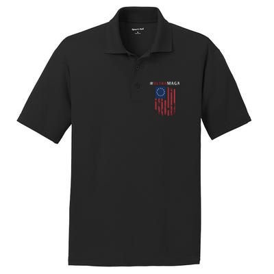 Ultra MAGA Conservative Anti Biden Republican PosiCharge RacerMesh Polo