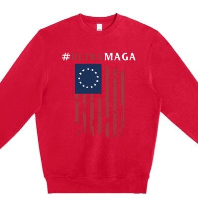 Ultra MAGA Conservative Anti Biden Republican Premium Crewneck Sweatshirt