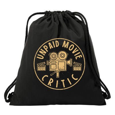 Unpaid Movie Critic I Cinema Night I Film Fan Party Drawstring Bag