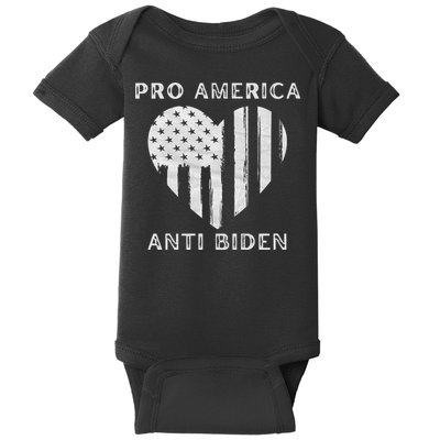 Utra MAGA Conservtive Anti Biden Fourth Of July Baby Bodysuit