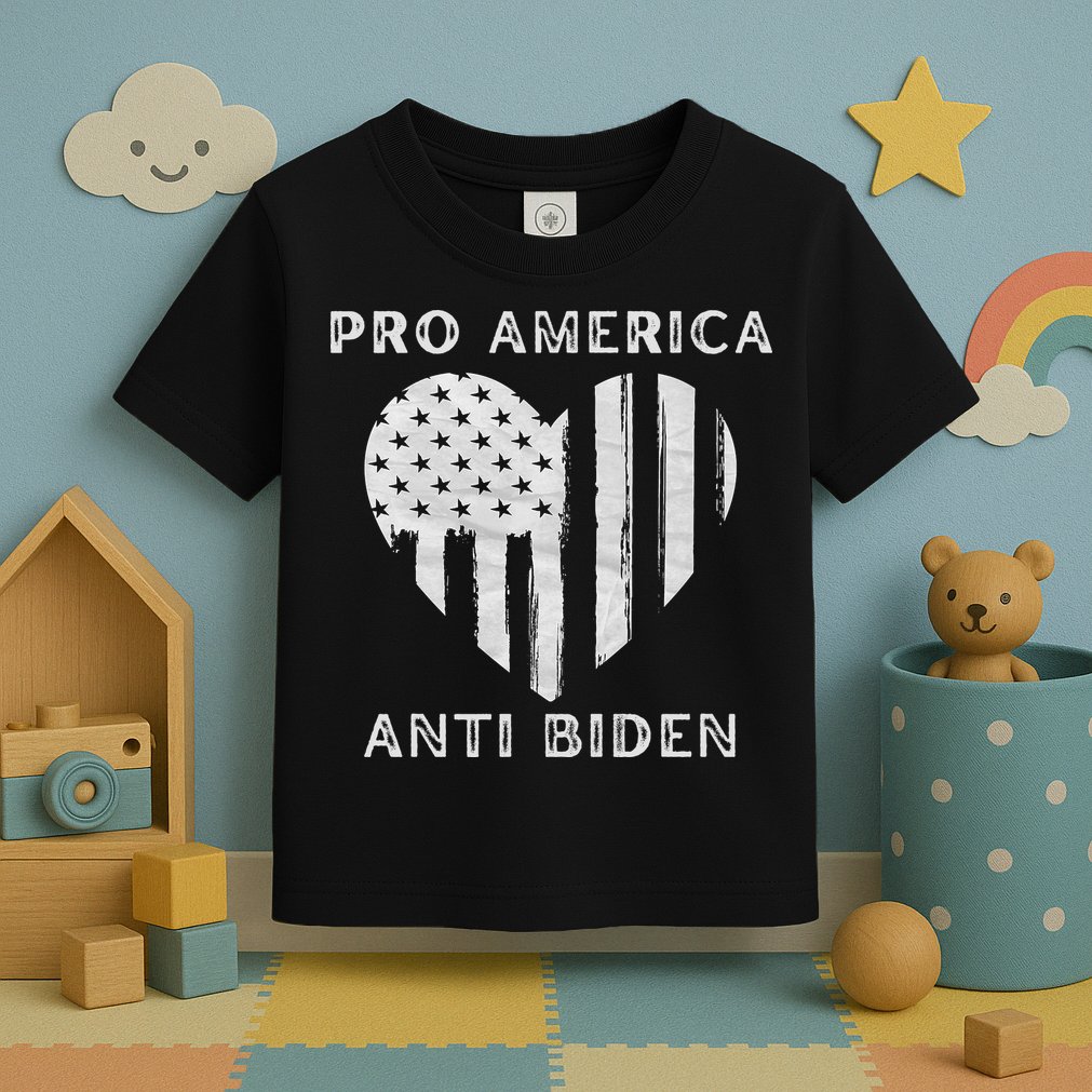 Utra MAGA Conservtive Anti Biden Fourth Of July Toddler T-Shirt