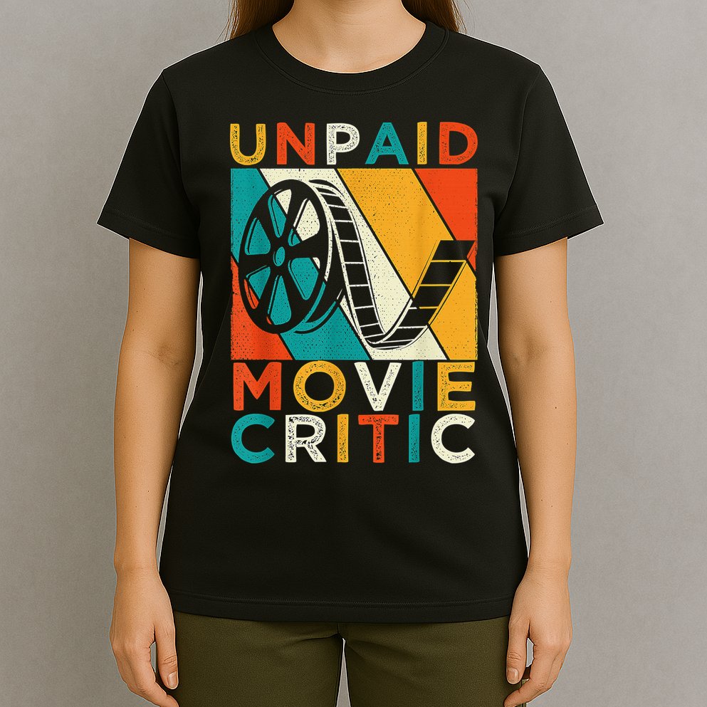 Unpaid Movie Critic Shirt - Film Cinema Motion Picture Fan T-Shirt
