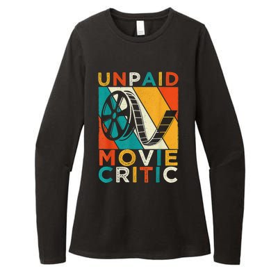 Unpaid Movie Critic Shirt - Film Cinema Motion Picture Fan Womens CVC Long Sleeve Shirt