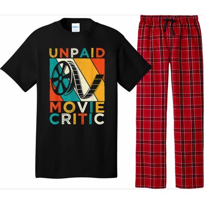 Unpaid Movie Critic Shirt - Film Cinema Motion Picture Fan Pajama Set