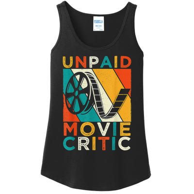 Unpaid Movie Critic Shirt - Film Cinema Motion Picture Fan Ladies Essential Tank