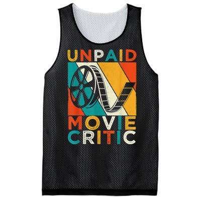 Unpaid Movie Critic Shirt - Film Cinema Motion Picture Fan Mesh Reversible Basketball Jersey Tank