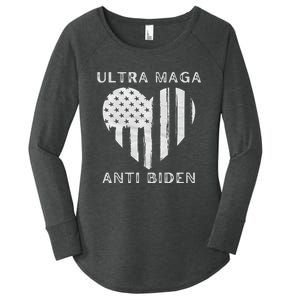 Utra MAGA Conservtive Anti Biden Fourth Of July Women's Perfect Tri Tunic Long Sleeve Shirt