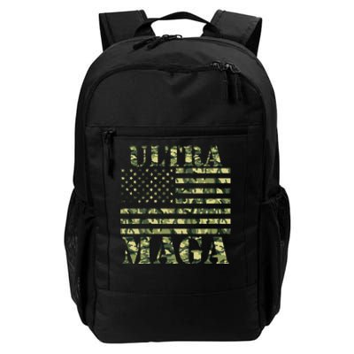 Ultra MAGA Camouflage Camo USA United States Of America Flag Daily Commute Backpack