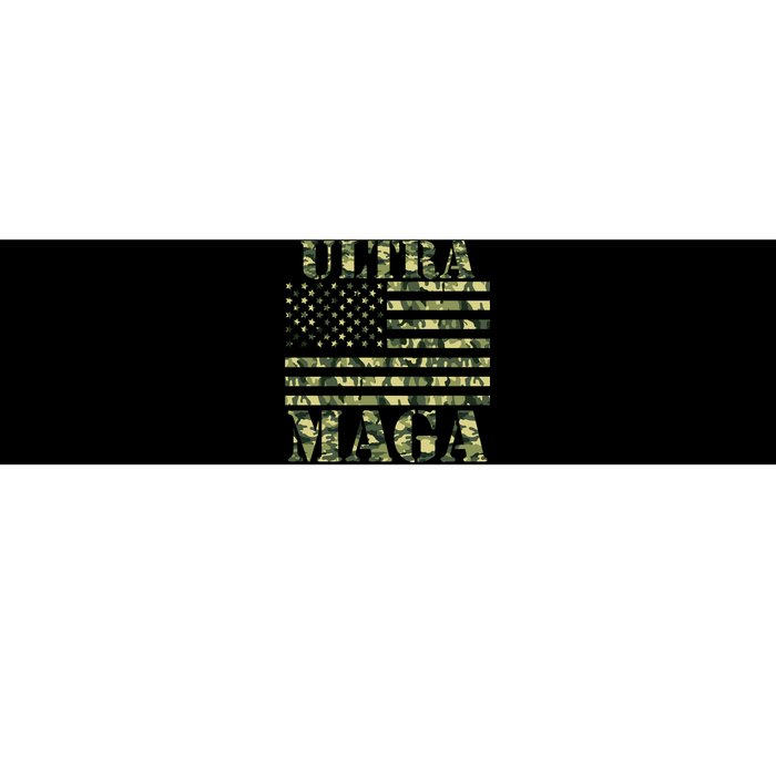 Ultra MAGA Camouflage Camo USA United States Of America Flag Bumper Sticker