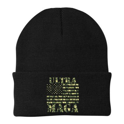 Ultra MAGA Camouflage Camo USA United States Of America Flag Beanie