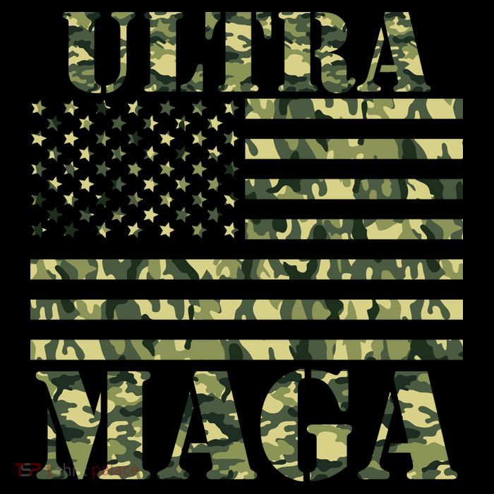 Ultra MAGA Camouflage Camo USA United States Of America Flag Poster