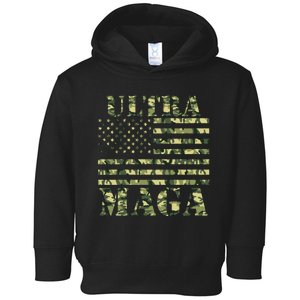 Ultra MAGA Camouflage Camo USA United States Of America Flag Toddler Hoodie