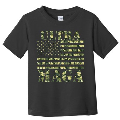 Ultra MAGA Camouflage Camo USA United States Of America Flag Toddler T-Shirt