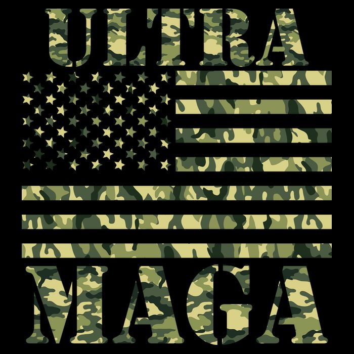 Ultra MAGA Camouflage Camo USA United States Of America Flag Toddler T-Shirt