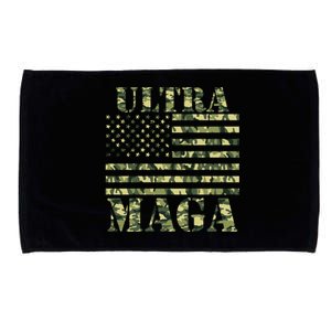 Ultra MAGA Camouflage Camo USA United States Of America Flag Microfiber Hand Towel