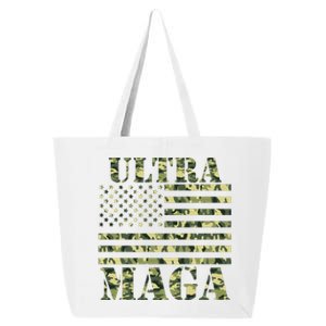 Ultra MAGA Camouflage Camo USA United States Of America Flag 25L Jumbo Tote