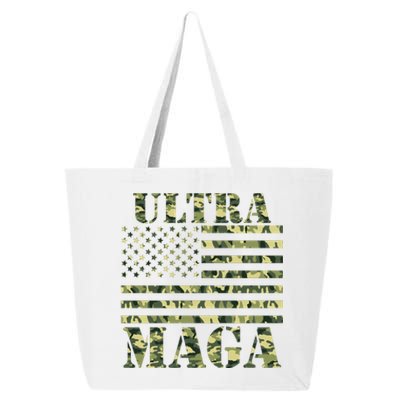 Ultra MAGA Camouflage Camo USA United States Of America Flag 25L Jumbo Tote