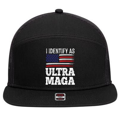 Ultra MAGA Conservative Republican  7 Panel Mesh Trucker Snapback Hat