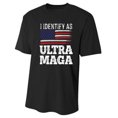 Ultra MAGA Conservative Republican  Performance Sprint T-Shirt