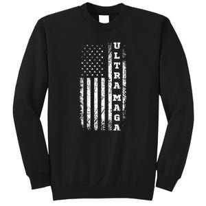 Ultra MAGA Conservative US Flag Sweatshirt