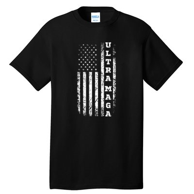 Ultra MAGA Conservative US Flag Tall T-Shirt