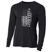 Ultra MAGA Conservative US Flag Cooling Performance Long Sleeve Crew