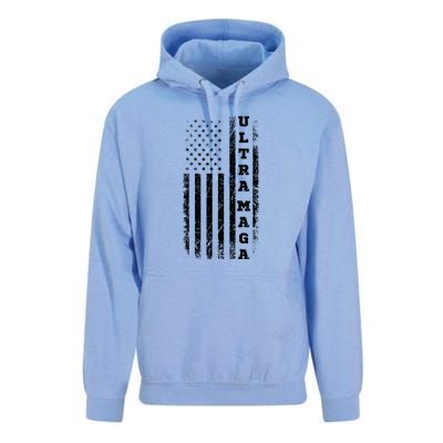 Ultra MAGA Conservative US Flag Unisex Surf Hoodie