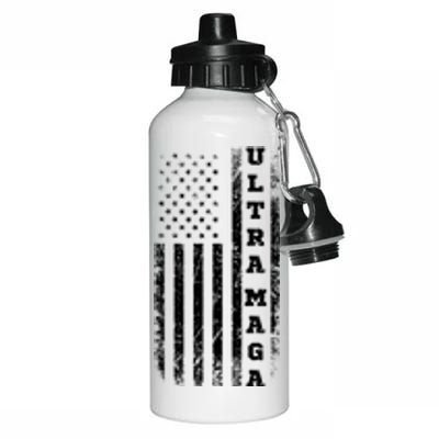 Ultra MAGA Conservative US Flag Aluminum Water Bottle 