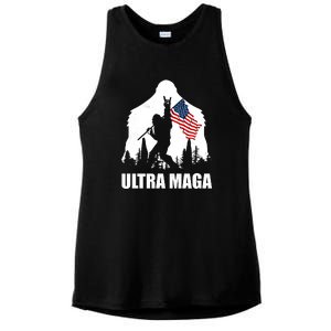 Ultra MAGA Conservative Republican Ladies PosiCharge Tri-Blend Wicking Tank