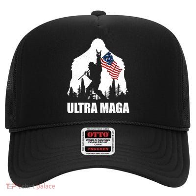 Ultra MAGA Conservative Republican High Crown Mesh Back Trucker Hat