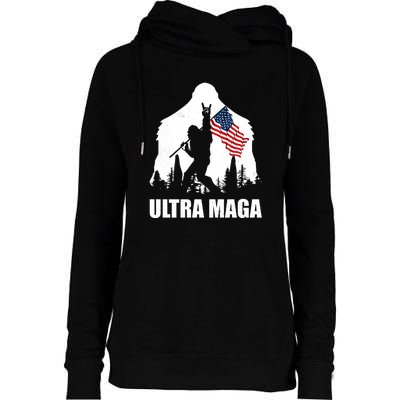 Ultra MAGA Conservative Republican Womens Funnel Neck Pullover Hood