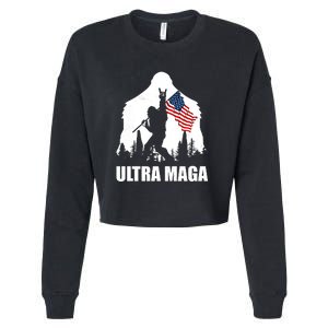 Ultra MAGA Conservative Republican Cropped Pullover Crew