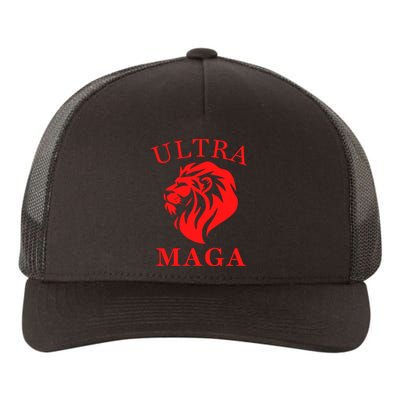 Ultra MAGA Conservative Lion Yupoong Adult 5-Panel Trucker Hat