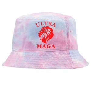 Ultra MAGA Conservative Lion Tie-Dyed Bucket Hat