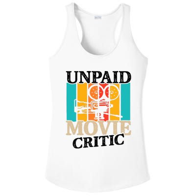 Unpaid Movie Critic Ladies PosiCharge Competitor Racerback Tank