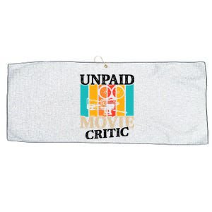 Unpaid Movie Critic Large Microfiber Waffle Golf Towel