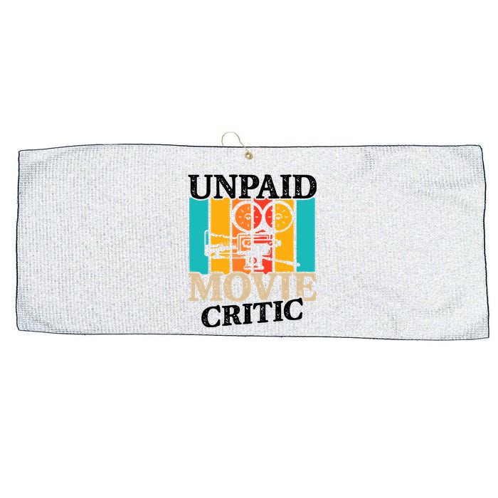 Unpaid Movie Critic Large Microfiber Waffle Golf Towel