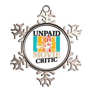 Unpaid Movie Critic Metallic Star Ornament