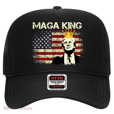 Ultra MAGA Conservative Donald Trump High Crown Mesh Back Trucker Hat
