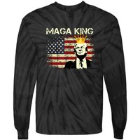 Ultra MAGA Conservative Donald Trump Tie-Dye Long Sleeve Shirt