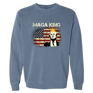 Ultra MAGA Conservative Donald Trump Garment-Dyed Sweatshirt