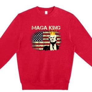 Ultra MAGA Conservative Donald Trump Premium Crewneck Sweatshirt