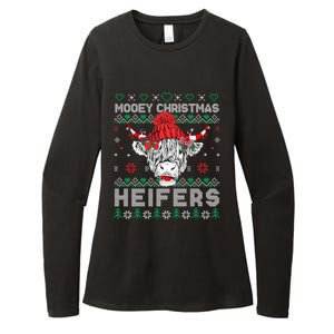 Ugly Mooey Christmas Heifers Santa Cow Funny Great Gift Womens CVC Long Sleeve Shirt