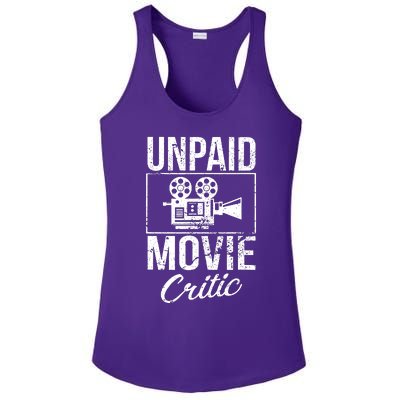 Unpaid Movie Critic Ladies PosiCharge Competitor Racerback Tank