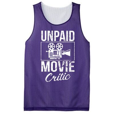 Unpaid Movie Critic Mesh Reversible Basketball Jersey Tank