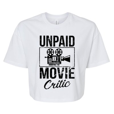 Unpaid Movie Critic Bella+Canvas Jersey Crop Tee