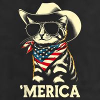 Usa Merica Cat 4th Of July Funny Patriotic Adult Drive Performance Visor