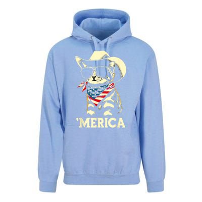 Usa Merica Cat 4th Of July Funny Patriotic Unisex Surf Hoodie