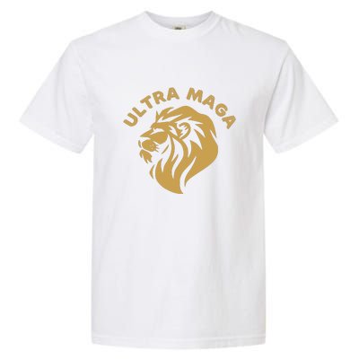 Ultra MAGA Conservative Anti Biden Garment-Dyed Heavyweight T-Shirt