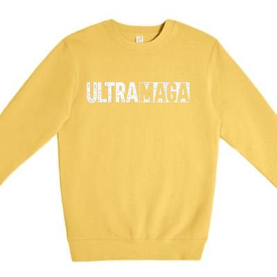 Ultra MAGA Conservative Anti Joe Biden Premium Crewneck Sweatshirt